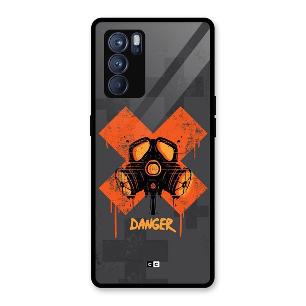 Danger Mask Glass Back Case for Oppo Reno6 Pro 5G