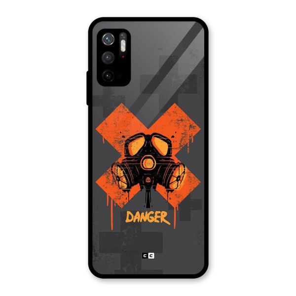 Danger Mask Glass Back Case for Poco M3 Pro 5G