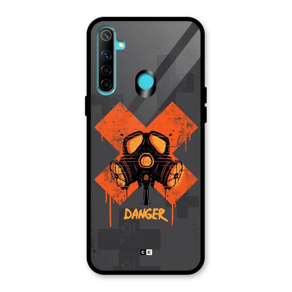 Danger Mask Glass Back Case for Realme 5