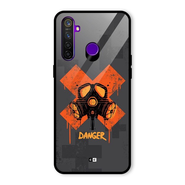 Danger Mask Glass Back Case for Realme 5 Pro