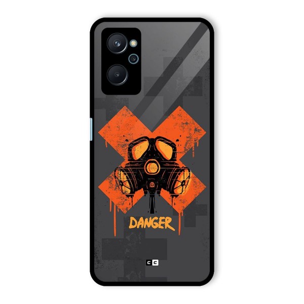 Danger Mask Glass Back Case for Realme 9i