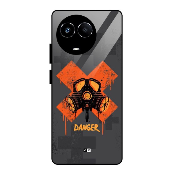 Danger Mask Glass Back Case for Realme Narzo 60X