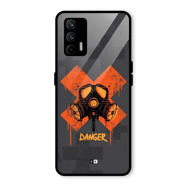 Danger Mask Glass Back Case for Realme X7 Max