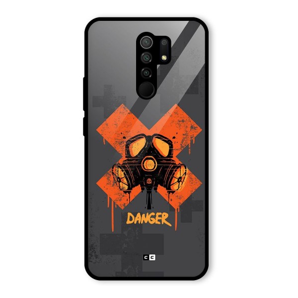 Danger Mask Glass Back Case for Redmi 9 Prime