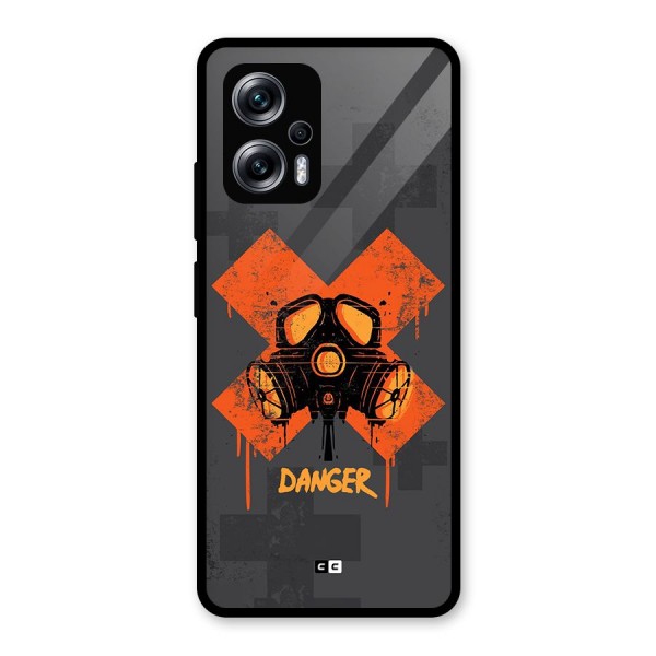 Danger Mask Glass Back Case for Redmi K50i