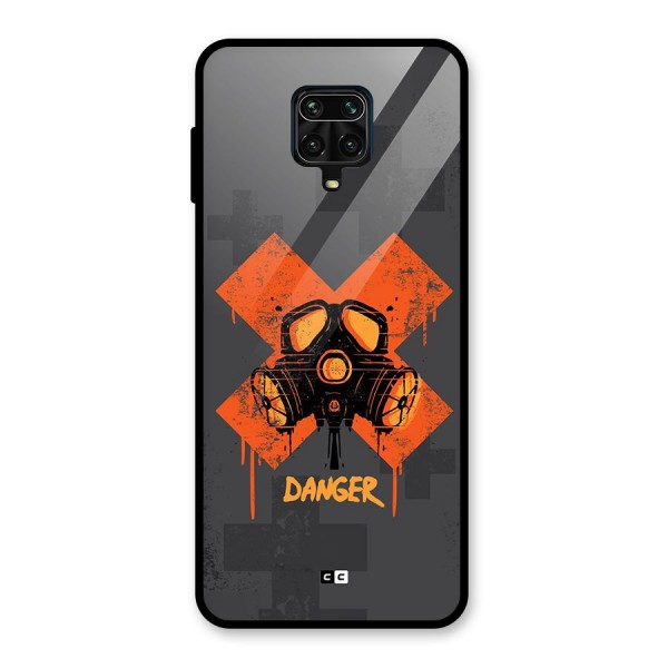 Danger Mask Glass Back Case for Redmi Note 10 Lite