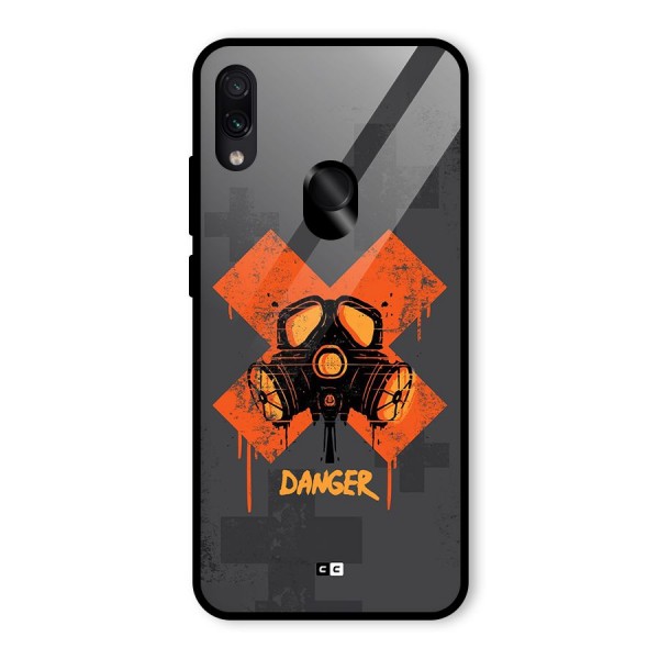 Danger Mask Glass Back Case for Redmi Note 7