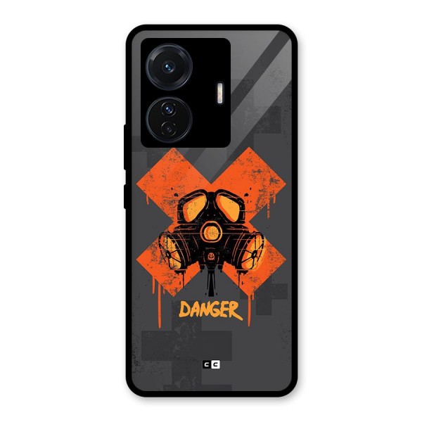 Danger Mask Glass Back Case for Vivo T1 Pro