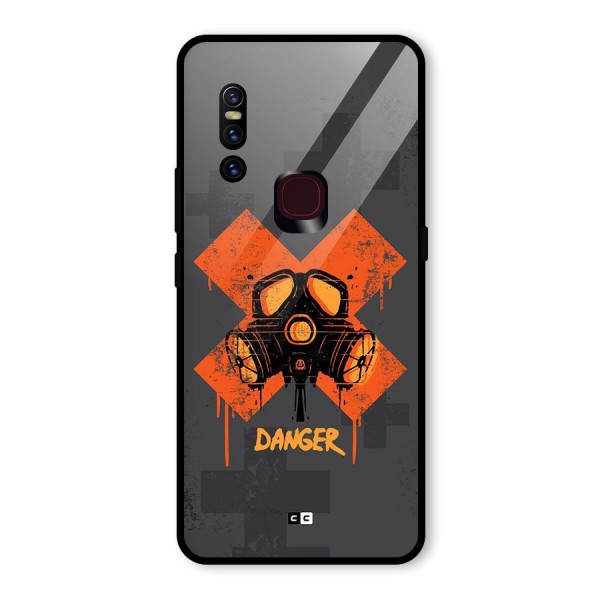 Danger Mask Glass Back Case for Vivo V15