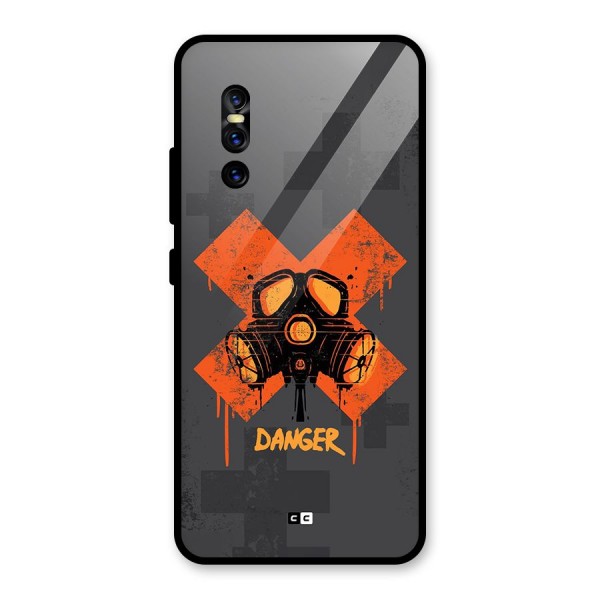 Danger Mask Glass Back Case for Vivo V15 Pro