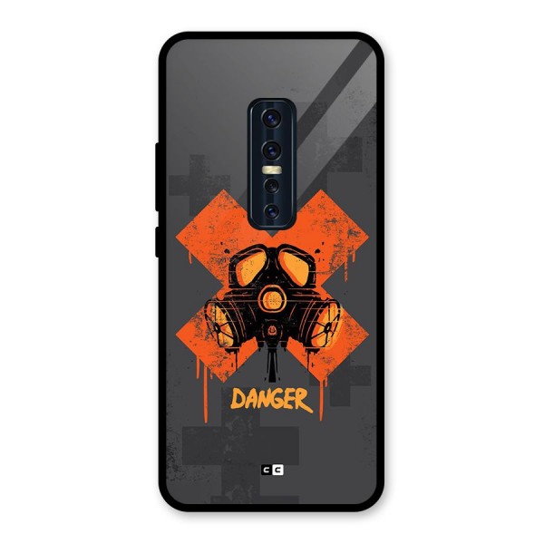 Danger Mask Glass Back Case for Vivo V17 Pro