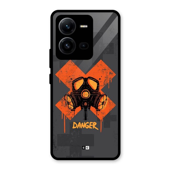 Danger Mask Glass Back Case for Vivo V25