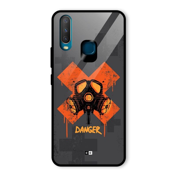 Danger Mask Glass Back Case for Vivo Y15