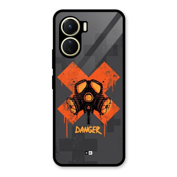 Danger Mask Glass Back Case for Vivo Y16