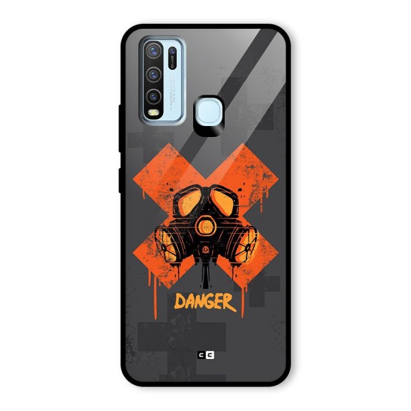 Danger Mask Glass Back Case for Vivo Y50