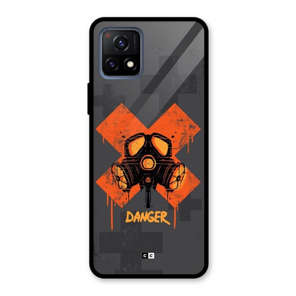 Danger Mask Glass Back Case for Vivo Y72 5G