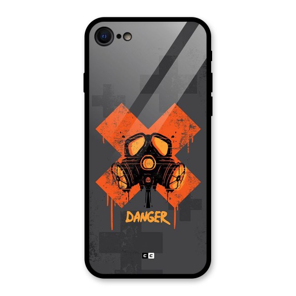 Danger Mask Glass Back Case for iPhone 8