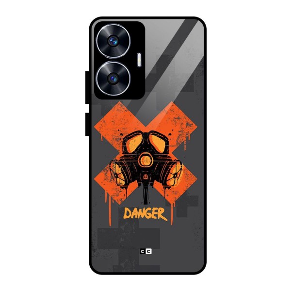 Danger Mask Glass Back Case for realme C55