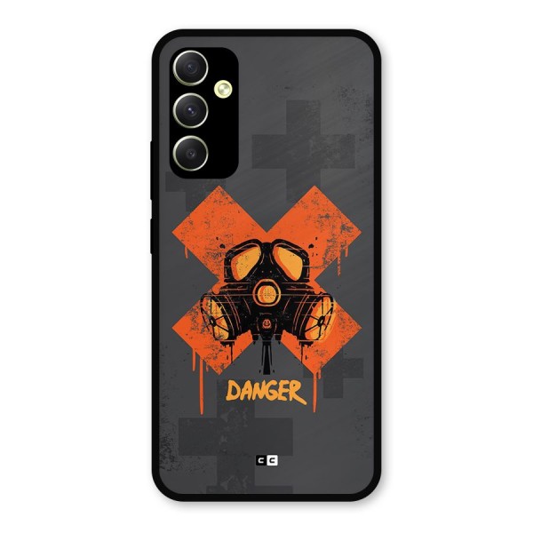 Danger Mask Metal Back Case for Galaxy A34