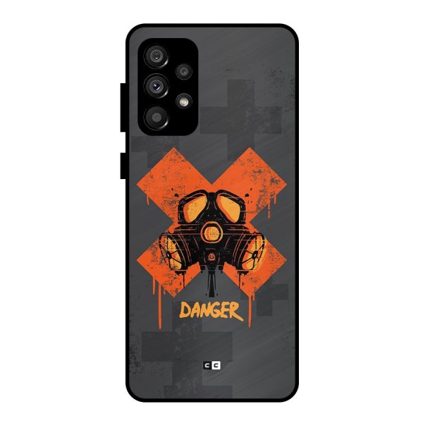 Danger Mask Metal Back Case for Galaxy A73 5G