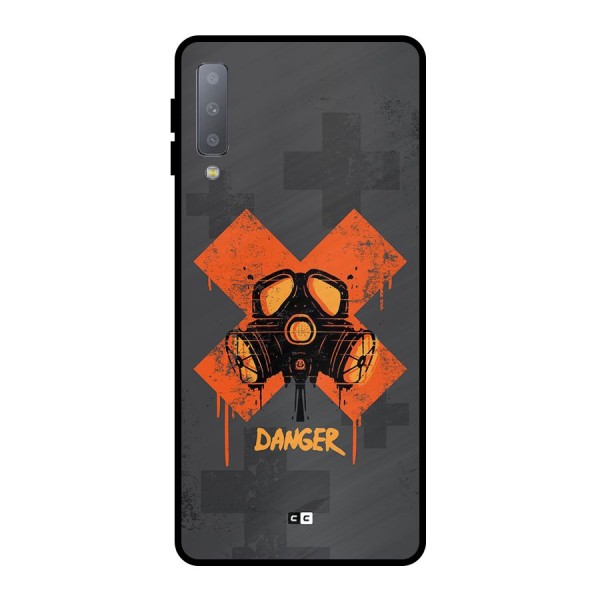 Danger Mask Metal Back Case for Galaxy A7 (2018)