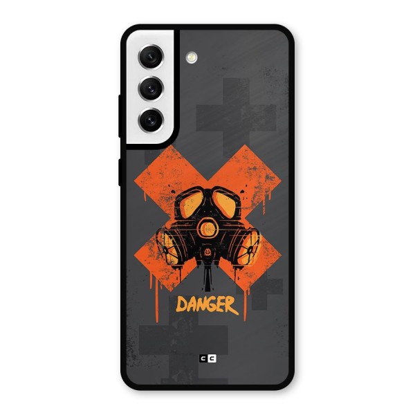 Danger Mask Metal Back Case for Galaxy S21 FE 5G