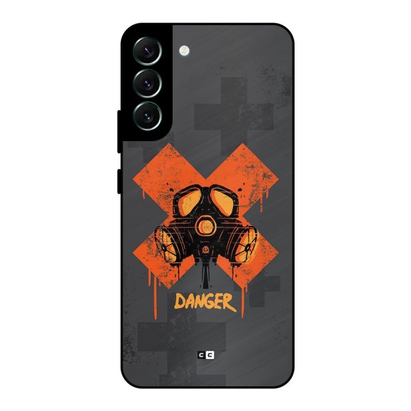 Danger Mask Metal Back Case for Galaxy S22 Plus 5G