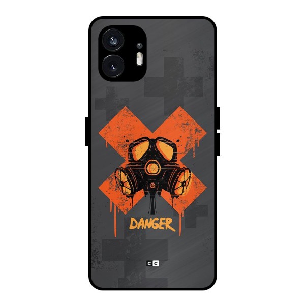 Danger Mask Metal Back Case for Nothing Phone 2