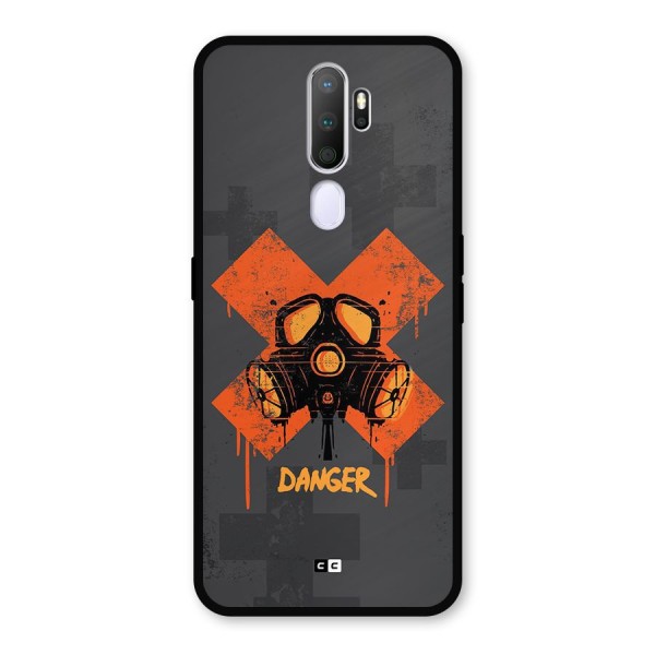 Danger Mask Metal Back Case for Oppo A9 (2020)