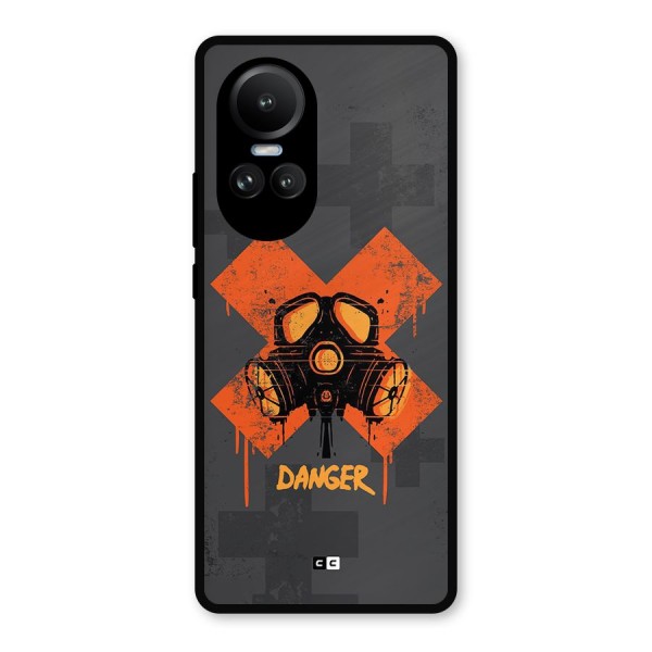 Danger Mask Metal Back Case for Oppo Reno10 Pro