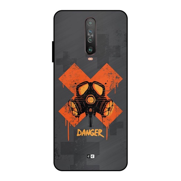 Danger Mask Metal Back Case for Poco X2