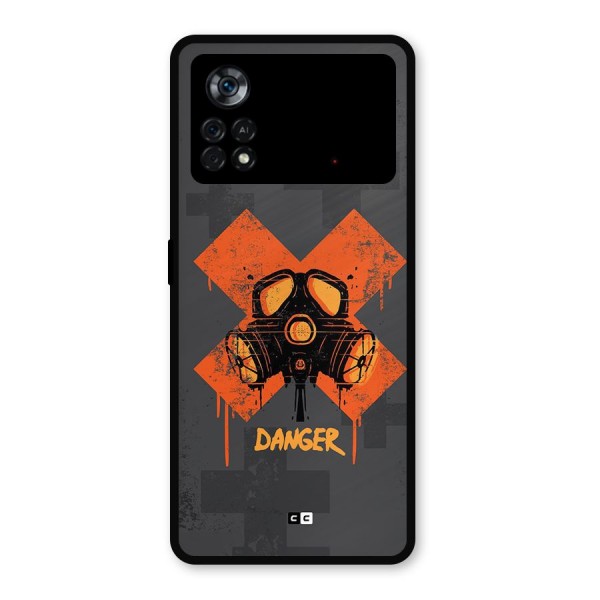 Danger Mask Metal Back Case for Poco X4 Pro 5G