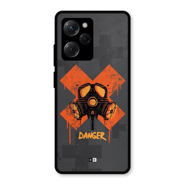 Danger Mask Metal Back Case for Poco X5 Pro