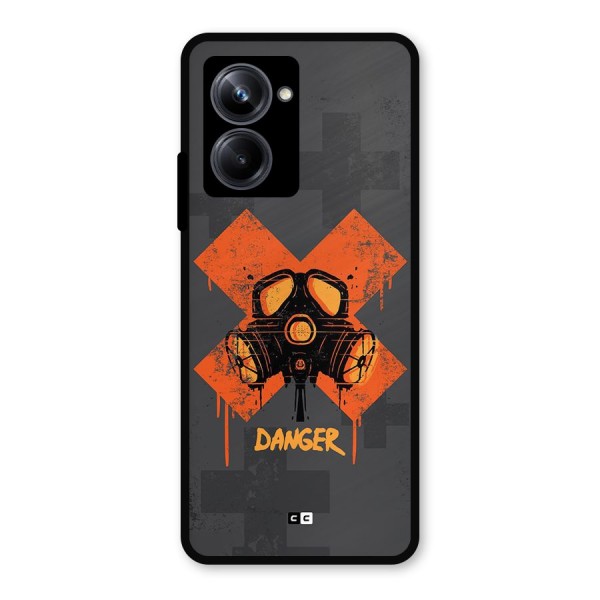 Danger Mask Metal Back Case for Realme 10 Pro