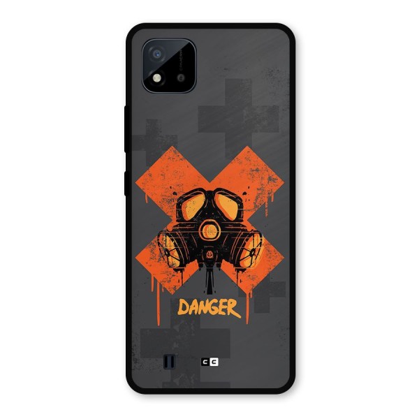 Danger Mask Metal Back Case for Realme C11 2021