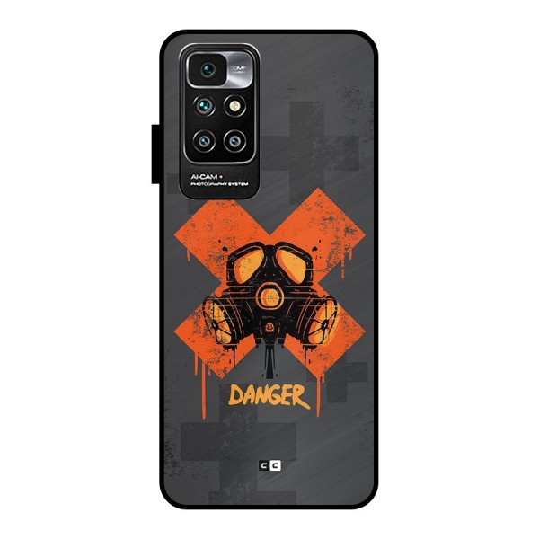 Danger Mask Metal Back Case for Redmi 10 Prime