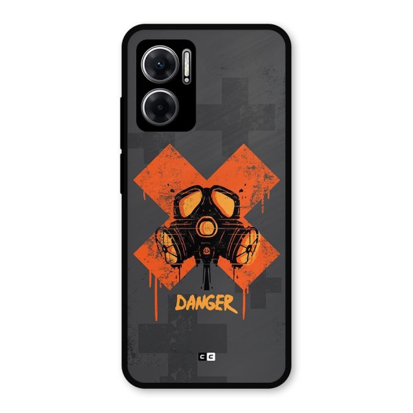 Danger Mask Metal Back Case for Redmi 11 Prime 5G