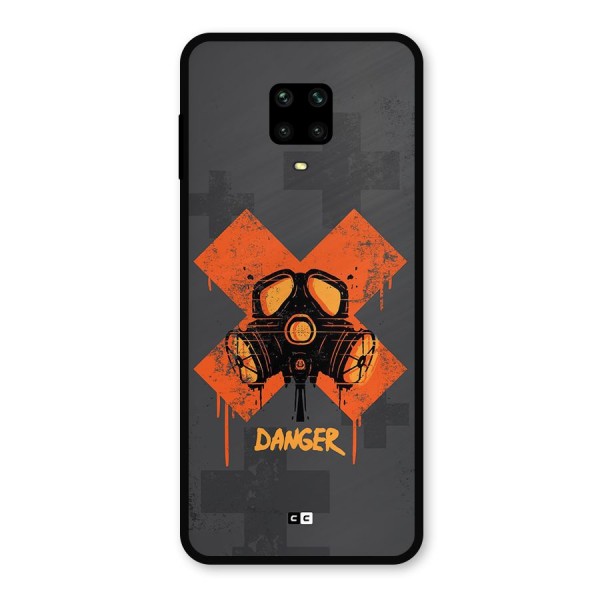 Danger Mask Metal Back Case for Redmi Note 10 Lite