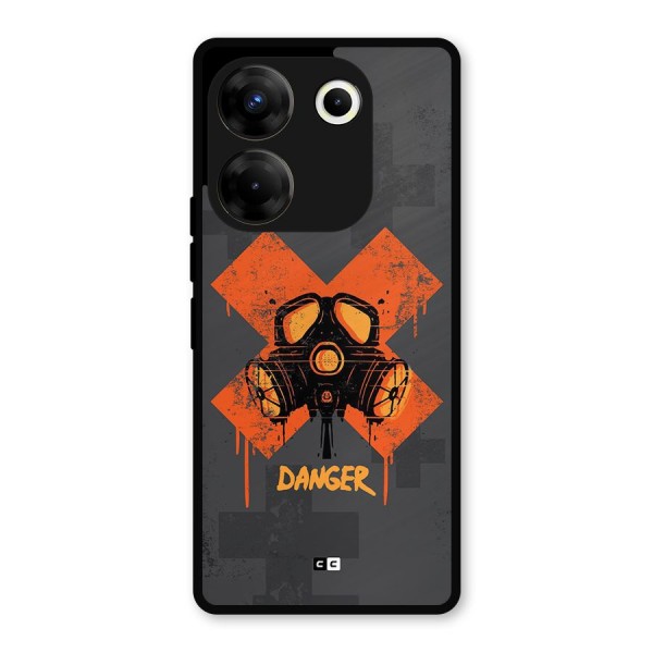 Danger Mask Metal Back Case for Tecno Camon 20 Pro