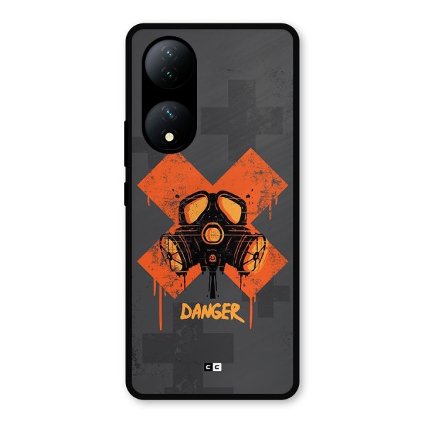 Danger Mask Metal Back Case for Vivo T2