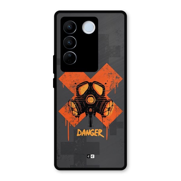 Danger Mask Metal Back Case for Vivo V27 Pro