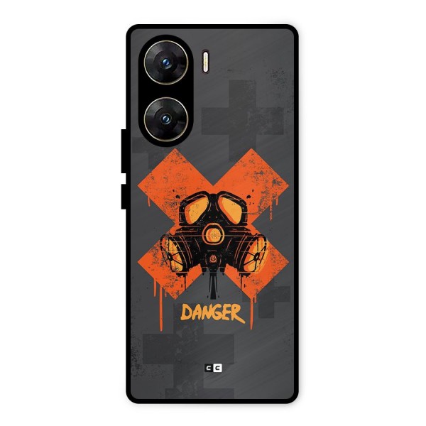 Danger Mask Metal Back Case for Vivo V29e