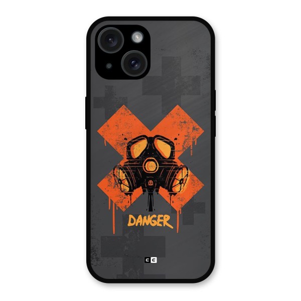 Danger Mask Metal Back Case for iPhone 15