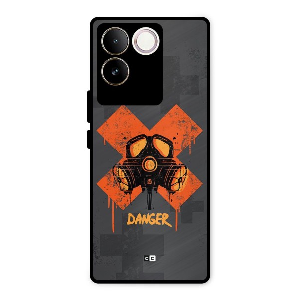 Danger Mask Metal Back Case for iQOO Z7 Pro