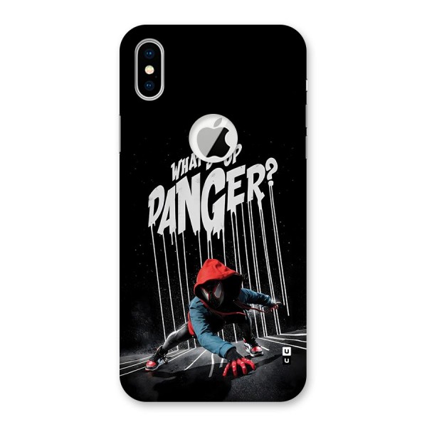 Danger Up Back Case for iPhone XS Logo Cut