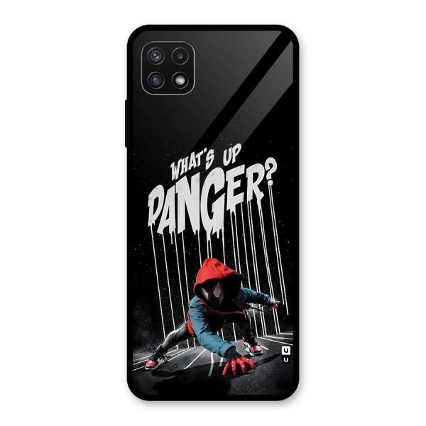 Danger Up Glass Back Case for Galaxy A22 5G