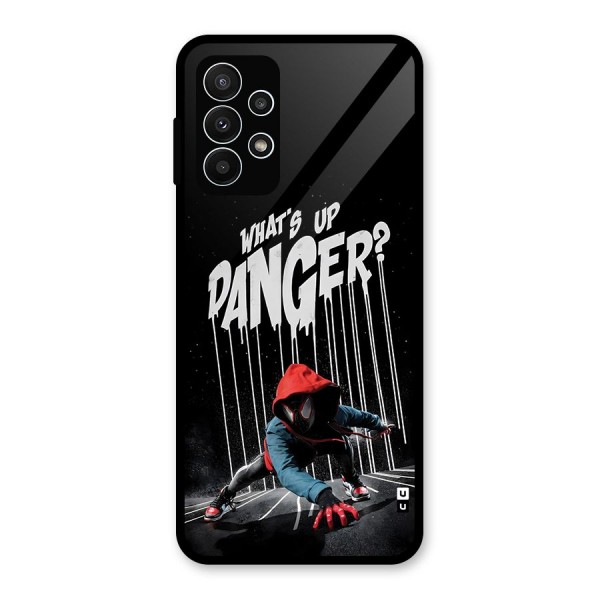 Danger Up Glass Back Case for Galaxy A23