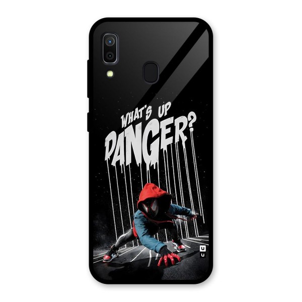 Danger Up Glass Back Case for Galaxy A30