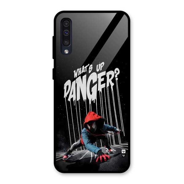 Danger Up Glass Back Case for Galaxy A50