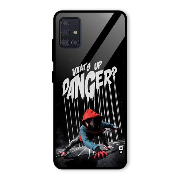 Danger Up Glass Back Case for Galaxy A51